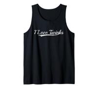 I Love Twinks Varsity Style Retro Bold Graphic Classic Canotta