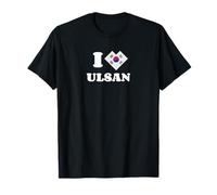 I Love Ulsan Corea del Sud Bandiera Yin Yang Cuore Sud Corea Maglietta