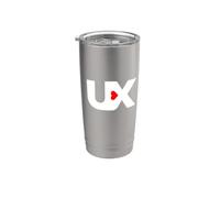 I Love UX - User Experience Design Bicchiere termico in acciaio inox doppia parete
