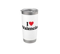 I love Valencia Bicchiere termico in acciaio inox doppia parete
