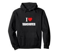 I Love Vancouver Canada Souvenir Memory. Nato e allevato Felpa con Cappuccio
