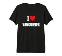 I Love Vancouver Canada Souvenir Memory. Nato e allevato Maglietta Premium