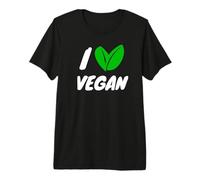 I Love Vegan - Plant Based Gift Vegetarian Maglietta Premium