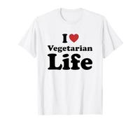 I Love Vegetarian Life Maglietta
