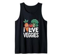 I Love Veggies Divertente Arte Vegetale Canotta