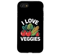 I Love Veggies Pomodori Mais Verdure a foglia Custodia per iPhone SE (2020) / 7 / 8