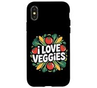I Love Veggies Pomodoro Fresco Mais Custodia per iPhone X/XS