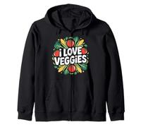 I Love Veggies Pomodoro Fresco Mais Felpa con Cappuccio