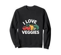 I Love Veggies Vibrant Veggie Appassionato Felpa