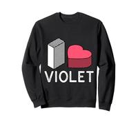 I Love Violet Nome Personalizzato Viola Felpa