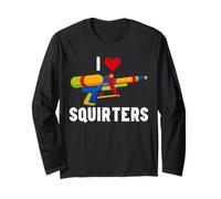 I Love Water Blasters Camicia Divertente Summer Squirter Water Gun Maglia a Manica