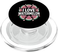 I Love Watermelon Cute Anguria Fetta Cerchio PopSockets PopGrip per MagSafe