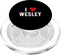 I Love Wesley - Cuore - Distressed PopSockets PopGrip per MagSafe