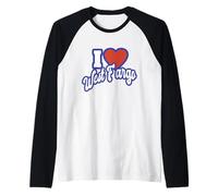 I Love West Fargo Nord Dakota Maglia con Maniche Raglan
