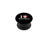 I Love Winnipeg Bandiera Canada Cuore PopSockets PopGrip Adesivo