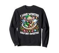 I Love Winter Christmas Sayings for French Bulldog Grandma Felpa