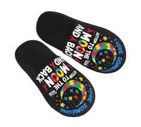 I Love With Autism To The Moon And Back Pattern Pantofole Da Casa Leggero Pantofole Morbide Ciabatte Da Viaggio Per Autunno Invernali Bagno M