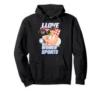 I Love Women Sports X Only Milf Love Date Fan Donne Sport Felpa con Cappuccio