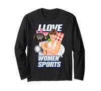 I Love Women Sports X Only Milf Love Date Fan Donne Sport Maglia a Manica