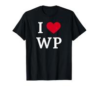I Love WP, I Heart Initials W.P. Maglietta