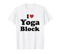 I Love Yoga Block Maglietta
