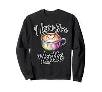 I Love You A Latte Felpa