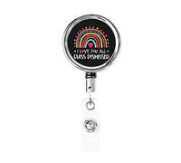 I Love You All Class Dismissed Last Day of School Porta badge retrattile Reel Clip Porta carte d'identità per infermiere Studente Impiegato