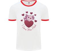 I Love You Alotl Valentines Giorno Axolotl Uomo Ringer