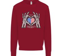 I Love You America Felpa Uomo Con Bandiera Del 4 Luglio USA