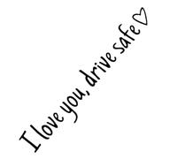 I Love You Auto Specchio Posteriore Specchio Adesivo - Decore Romantico Impermeabile, Ti Amo Guidare La Decalcomania Dello A Vista Posteriore Sicuro, Per I Conducenti Famiglia Truck Family Tr