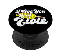 I love You Elote Corn on the Cob Funny Mexican Food PopSockets PopGrip Adesivo