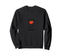 I Love You from My Head Pomodori Divertente San Valentino Felpa, Unisex per Adulti, Nero, L