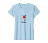 I Love You from My Head Pomodori Divertente San Valentino Maglietta, Donna, Celeste, XXL