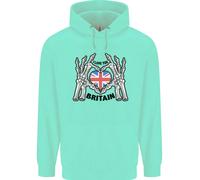 I Love You Gran Bretagna Union Jack Bandiera UK Uomo Felpa