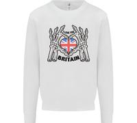 I Love You Gran Bretagna Union Jack Bandiera UK Uomo Felpa Maglione