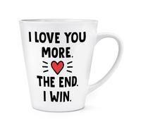 I Love You More The Estremità I Vincita 341ml Latte Tazza Valentines Giorno Wife