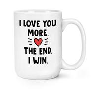 I Love You More The Estremità Vincita 426ml Grande Tazza Valentines Giorno Wife
