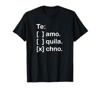 I Love You Tequila and Techno Funny Spanish Shirts Men,Women Maglietta