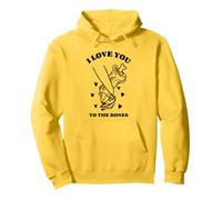 I Love You To The Bones (Dichiarazione d'amore e grafica) Felpa con Cappuccio