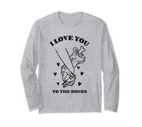 I Love You To The Bones (Dichiarazione d'amore e grafica) Maglia a Manica