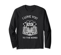 I Love You To The Bones (Dichiarazione & Grafica) Maglia a Manica