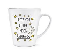 I Love You To The Moon And Back 341ml Latte Tazza - Valentines Giorno