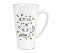 I Love You To The Moon And Back 483ml Grande Latte Tazza Valentine's Giorno