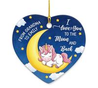 I Love You To The Moon And Back Ciondoli Natalizi Con Corda Decorazioni Albero Di Natale Carino Natalizio Da Appendere Per Auto Interno Soggiorno Festa