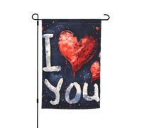 I Love You Words With Hearts Stampa 30,5 x 45,7 cm Portico Tutte Le Stagioni Bandiere Esterni Cortile Decorazione Cortile Bandiera Patio Decorazione Cortile