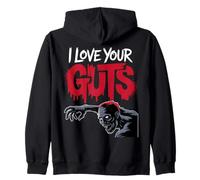 I Love Your Guts Divertente Zombie Horror Halloween Felpa con Cappuccio