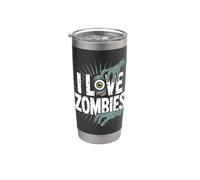 I Love Zombies Creepy Eyeball Mani Bicchiere termico in acciaio inox doppia parete