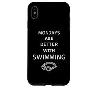 I lunedì vintage sono migliori con il nuoto retrò nuoto Custodia per iPhone XS Max