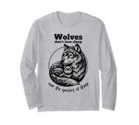 I lupi non perdono il sonno per le opinioni degli uomini divertenti delle pecore Maglia a Manica