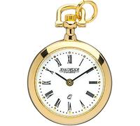 I LUV LTD Classico della vigilanza del pendente placcato oro di fronte aperto - numeri romani - Quarzo